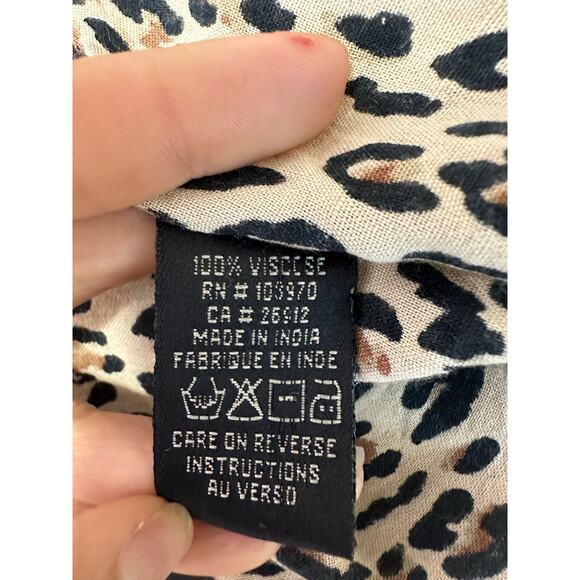 Obey animal print short sleeves mini dress M - Picture 4 of 16